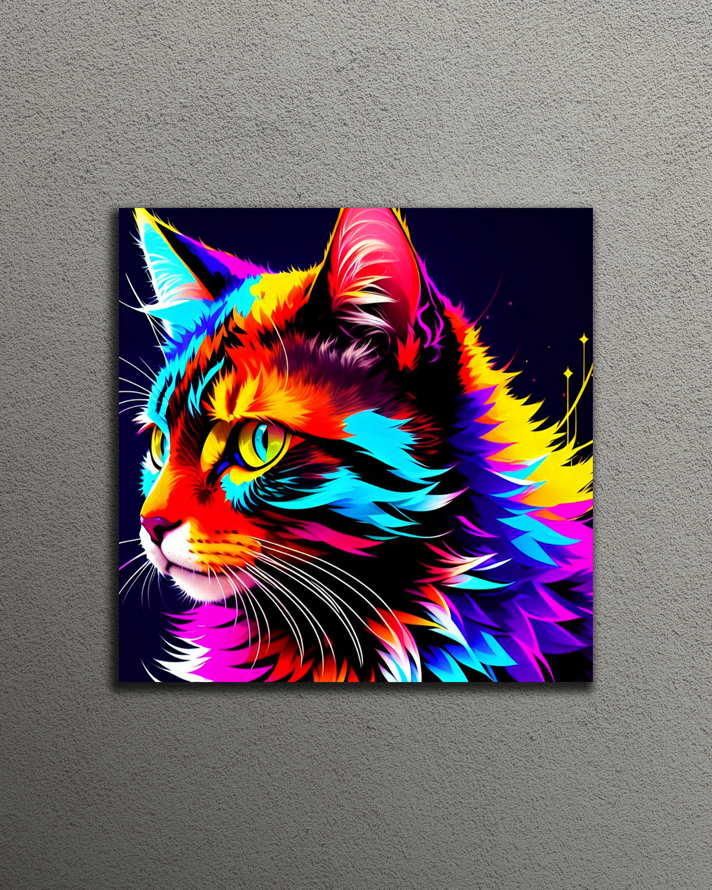 Colorful Cat Art