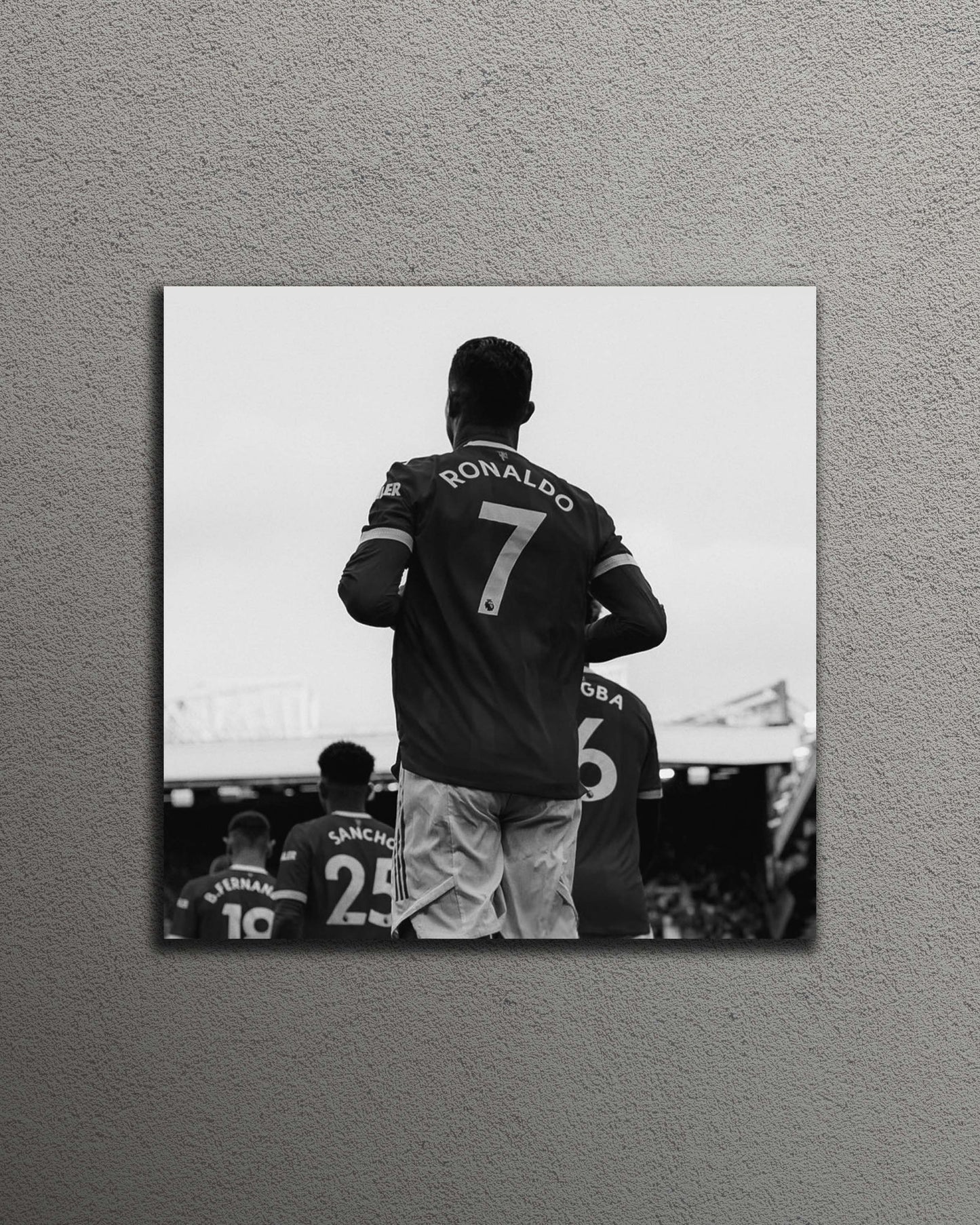 Cristiano Ronaldo Old Trafford B&W