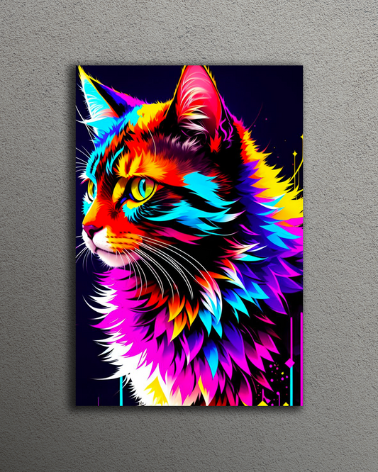 Colorful Cat Art